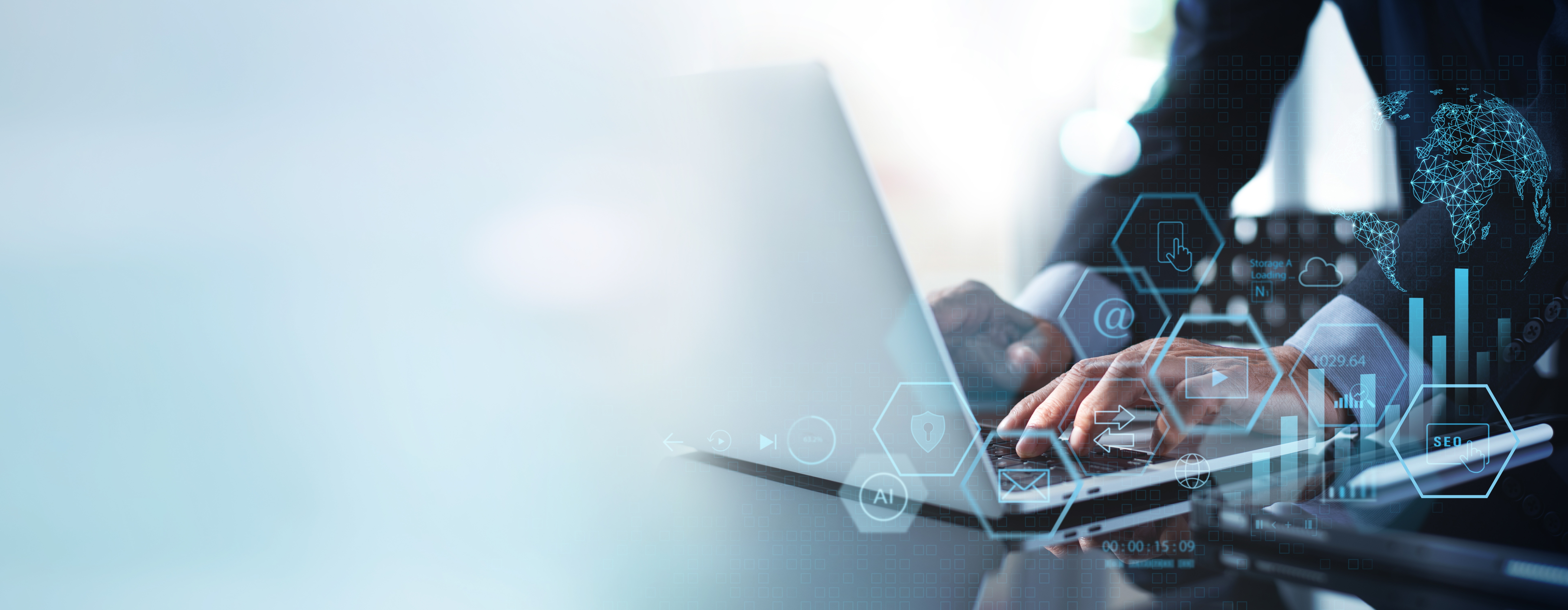 Digital business operations background